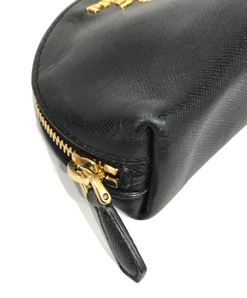 PRADA（プラダ）PRADA (プラダ) キーリング付コインケース ブラックの古着・服飾アイテム