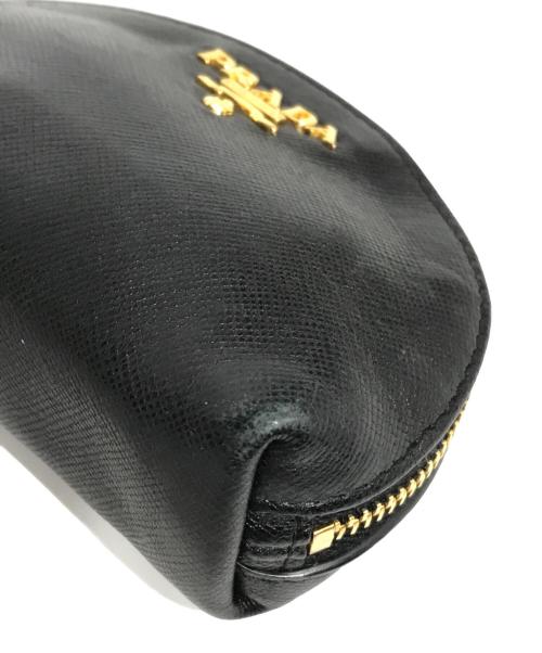 PRADA（プラダ）PRADA (プラダ) キーリング付コインケース ブラックの古着・服飾アイテム