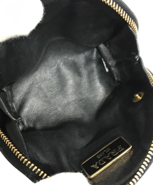 PRADA（プラダ）PRADA (プラダ) キーリング付コインケース ブラックの古着・服飾アイテム