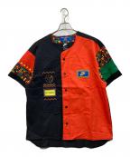 NIKEナイキ）の古着「ベースボールシャツ」｜レッド×ブラック