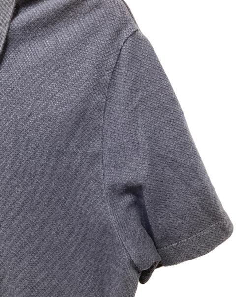 HUGO BOSS（ヒューゴ ボス）HUGO BOSS (ヒューゴ ボス) コットンシルクポロシャツ ネイビー サイズ:XLの古着・服飾アイテム