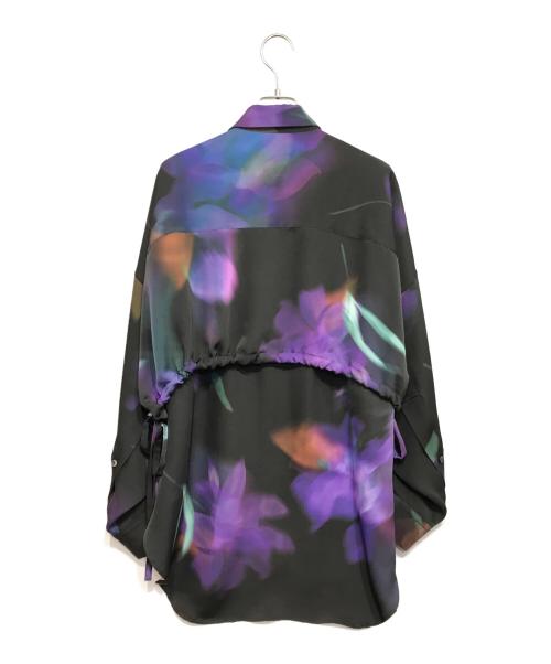 Ujoh（ウジョー）Ujoh (ウジョー) 24SS グラフィックプリントレイヤードシャツ ブラック×パープル サイズ:2の古着・服飾アイテム