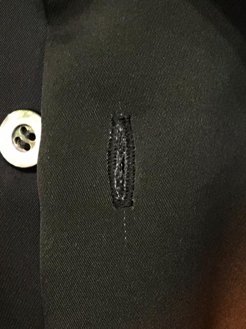 Ujoh（ウジョー）Ujoh (ウジョー) 24SS グラフィックプリントレイヤードシャツ ブラック×パープル サイズ:2の古着・服飾アイテム