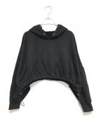 GROUND Yグラウンドワイ）の古着「クロップドフーディ」｜ブラック
