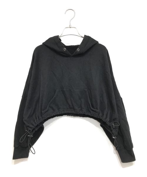 GROUND Y（グラウンドワイ）GROUND Y (グラウンドワイ) クロップドフーディ ブラック サイズ:1の古着・服飾アイテム