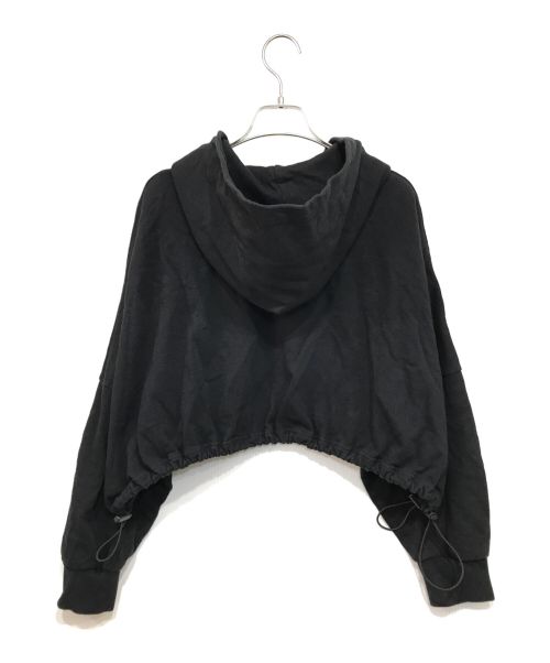 GROUND Y（グラウンドワイ）GROUND Y (グラウンドワイ) クロップドフーディ ブラック サイズ:1の古着・服飾アイテム