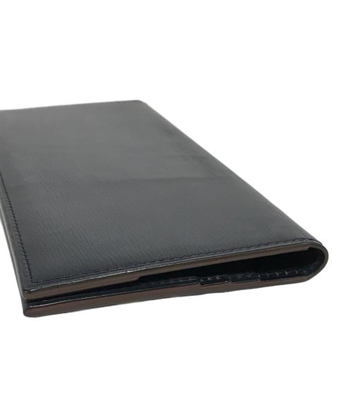 GANZO（ガンゾ）GANZO (ガンゾ) GANZO GLAZING CALF マチなし長財布 ネイビーの古着・服飾アイテム