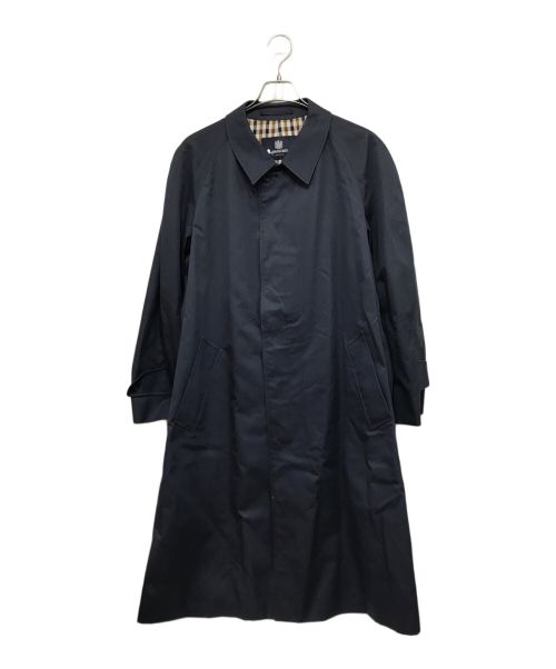 Aquascutum（アクアスキュータム）Aquascutum (アクアスキュータム) ステンカラーコート ネイビー サイズ:M.45の古着・服飾アイテム
