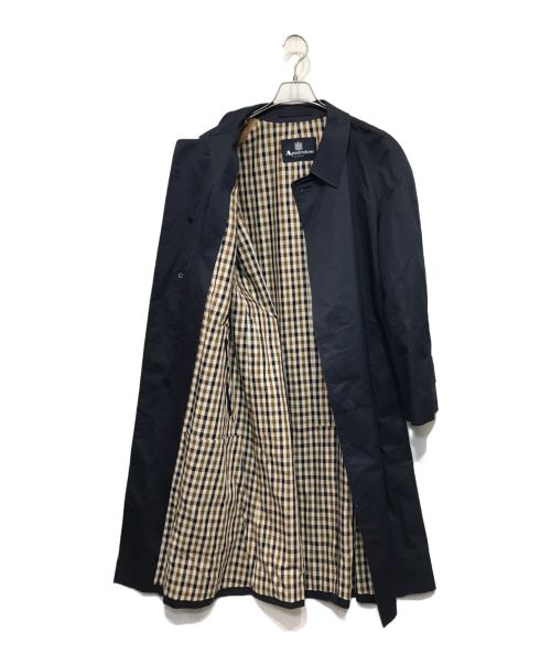 Aquascutum（アクアスキュータム）Aquascutum (アクアスキュータム) ステンカラーコート ネイビー サイズ:M.45の古着・服飾アイテム