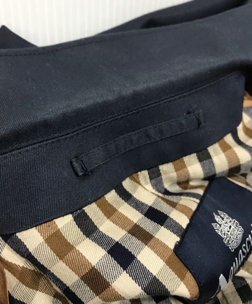 Aquascutum（アクアスキュータム）Aquascutum (アクアスキュータム) ステンカラーコート ネイビー サイズ:M.45の古着・服飾アイテム