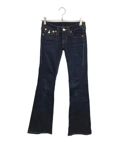 TRUE RELIGION（トゥルー レリジョン）TRUE RELIGION (トゥルー レリジョン) JOEY立体裁断フレアデニムパンツ インディゴ サイズ:25の古着・服飾アイテム