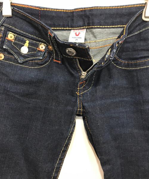 TRUE RELIGION（トゥルー レリジョン）TRUE RELIGION (トゥルー レリジョン) JOEY立体裁断フレアデニムパンツ インディゴ サイズ:25の古着・服飾アイテム