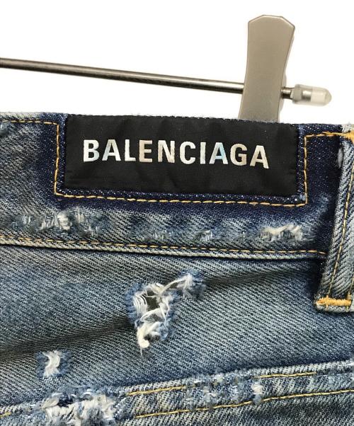 BALENCIAGA（バレンシアガ）BALENCIAGA (バレンシアガ) 23SS SUPER DESTROYED BAGGY デニムパンツ ブルー サイズ:Sの古着・服飾アイテム
