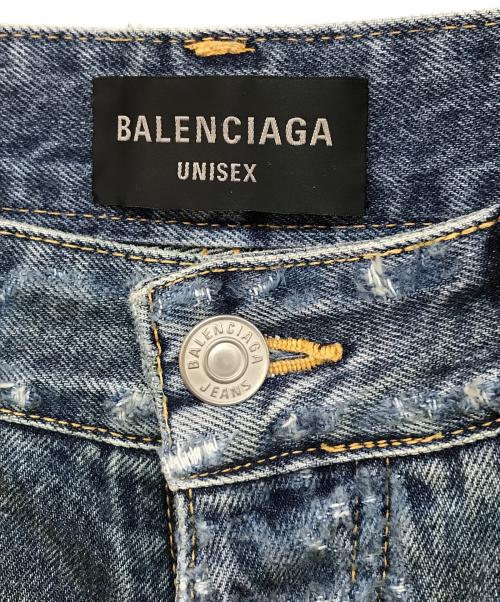 BALENCIAGA（バレンシアガ）BALENCIAGA (バレンシアガ) 23SS SUPER DESTROYED BAGGY デニムパンツ ブルー サイズ:Sの古着・服飾アイテム