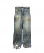 BALENCIAGAバレンシアガ）の古着「23SS SUPER DESTROYED BAGGY デニムパンツ」｜ブルー