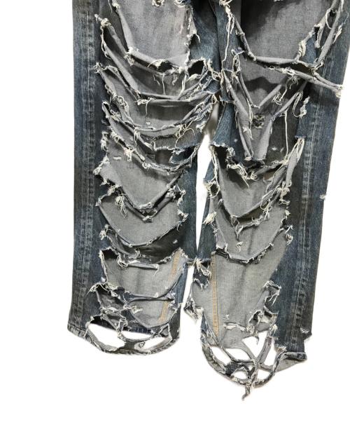 BALENCIAGA（バレンシアガ）BALENCIAGA (バレンシアガ) 23SS SUPER DESTROYED BAGGY デニムパンツ ブルー サイズ:Sの古着・服飾アイテム