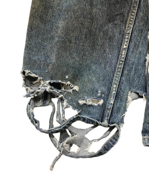 BALENCIAGA（バレンシアガ）BALENCIAGA (バレンシアガ) 23SS SUPER DESTROYED BAGGY デニムパンツ ブルー サイズ:Sの古着・服飾アイテム