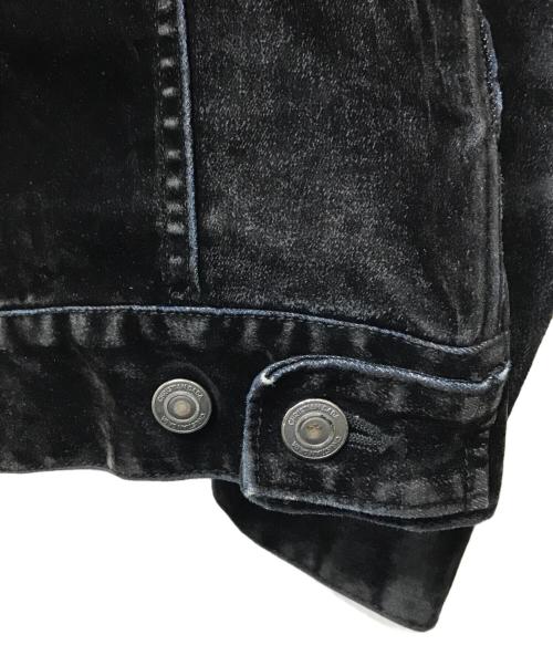CHRISTIAN DADA（クリスチャンダダ）CHRISTIAN DADA (クリスチャンダダ) 加工デニムジャケット ブラック サイズ:46の古着・服飾アイテム