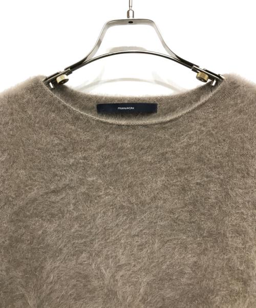 FRAMeWORK（フレームワーク）FRAMeWORK (フレームワーク) FOX/CASHMERE ボートネック プルオーバー ブラウン サイズ:FREEの古着・服飾アイテム