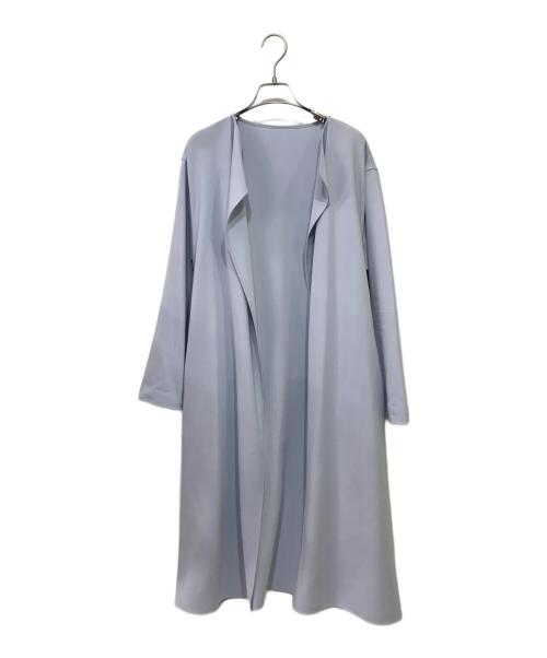 La boutique BonBon（ラブティックボンボン）La boutique BonBon (ラブティックボンボン) ノーカラーコート ブルー サイズ:FREEの古着・服飾アイテム