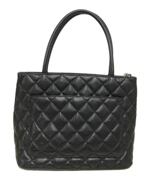 CHANEL（シャネル）CHANEL (シャネル) キャビアスキンマトラッセトートバッグ ブラックの古着・服飾アイテム