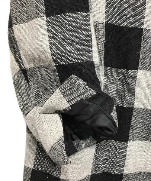 REGULATION Yohji Yamamoto（レギュレーションヨウジヤマモト）REGULATION Yohji Yamamoto (レギュレーションヨウジヤマモト) チェックチェスターコート グレー サイズ:2の古着・服飾アイテム