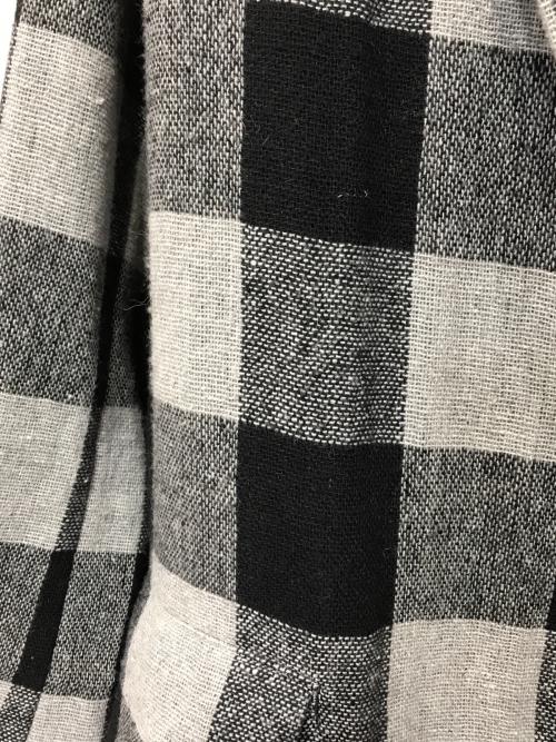 REGULATION Yohji Yamamoto（レギュレーションヨウジヤマモト）REGULATION Yohji Yamamoto (レギュレーションヨウジヤマモト) チェックチェスターコート グレー サイズ:2の古着・服飾アイテム