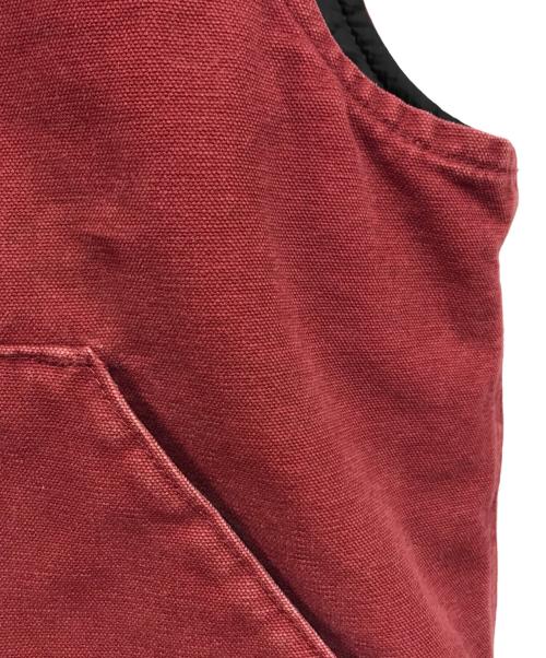 CarHartt（カーハート）CarHartt (カーハート) 中綿 ダック ベスト レッド サイズ:Mの古着・服飾アイテム