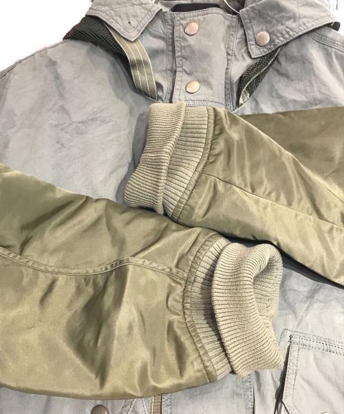 DIESEL（ディーゼル）DIESEL (ディーゼル) W-DUFF サイドレース 中綿フーディジャケット グリーン サイズ:XXLの古着・服飾アイテム