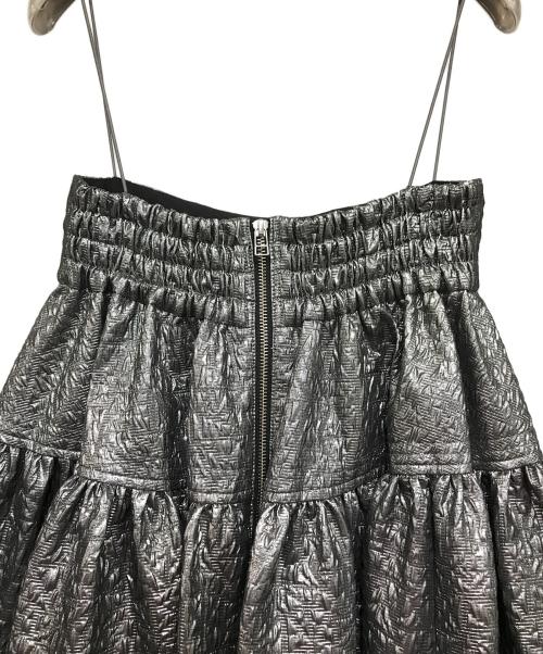 MAISON SPECIAL（メゾンスペシャル）MAISON SPECIAL (メゾンスペシャル) 2way Multi Fabric Volume Onepiece シルバー サイズ:38の古着・服飾アイテム