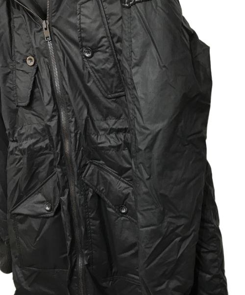 DIESEL（ディーゼル）DIESEL (ディーゼル) ダウンミリタリーコート ブラック サイズ:Ｌの古着・服飾アイテム