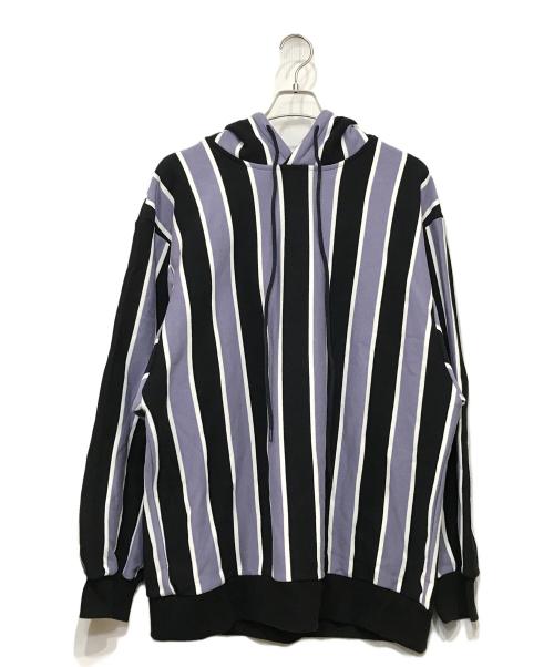 SHAREEF（シャリーフ）SHAREEF (シャリーフ) STRIPE L/S PARKA パープル サイズ:2の古着・服飾アイテム