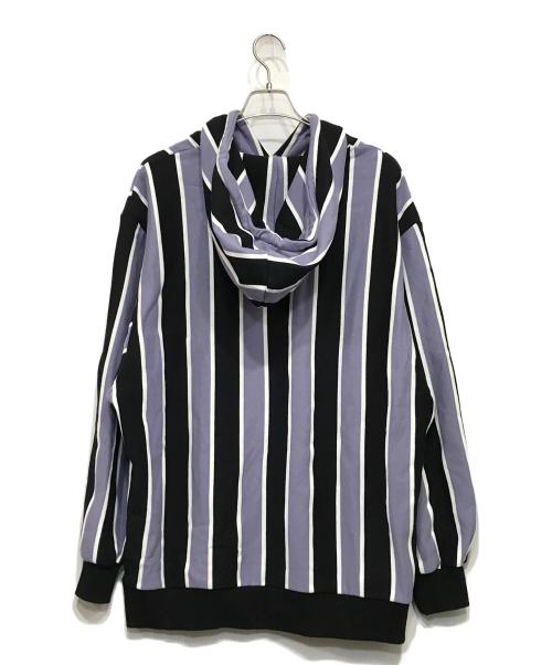 SHAREEF（シャリーフ）SHAREEF (シャリーフ) STRIPE L/S PARKA パープル サイズ:2の古着・服飾アイテム