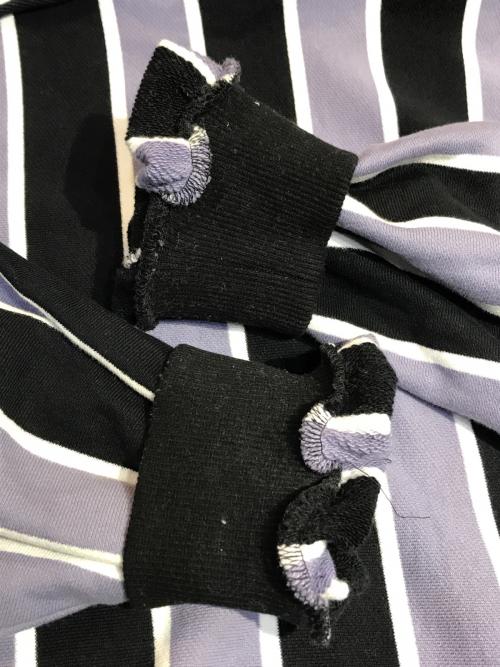 SHAREEF（シャリーフ）SHAREEF (シャリーフ) STRIPE L/S PARKA パープル サイズ:2の古着・服飾アイテム