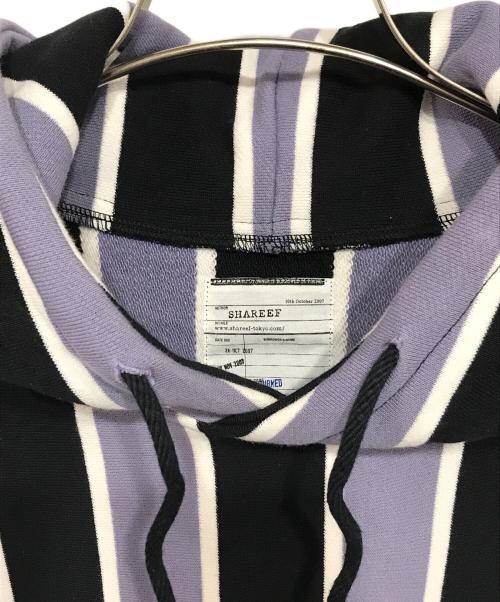 SHAREEF（シャリーフ）SHAREEF (シャリーフ) STRIPE L/S PARKA パープル サイズ:2の古着・服飾アイテム