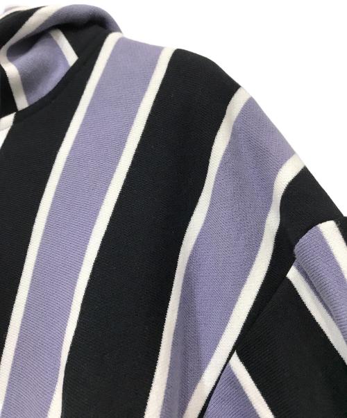 SHAREEF（シャリーフ）SHAREEF (シャリーフ) STRIPE L/S PARKA パープル サイズ:2の古着・服飾アイテム