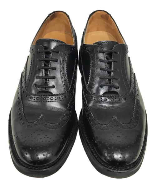 berwick（バーウィック）berwick (バーウィック) メダリオンシューズ ブラック サイズ:3の古着・服飾アイテム