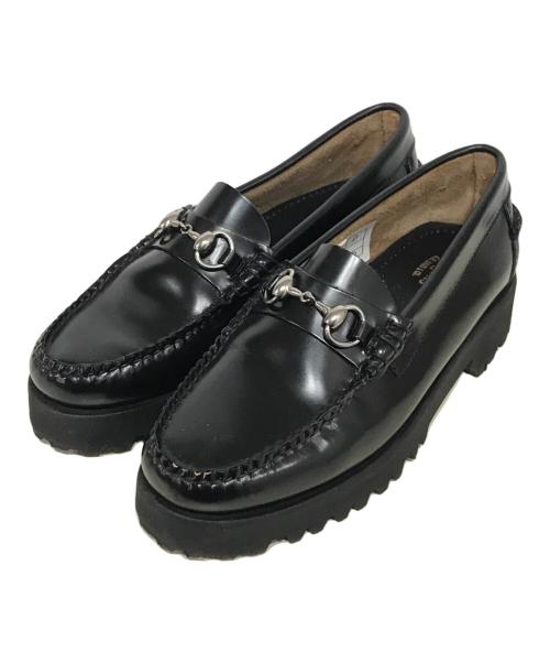 G.H.BASS WEEJUNS（ジーエイチ バス ウィージャンズ）G.H.BASS WEEJUNS (ジーエイチ バス ウィージャンズ) ビットローファー ブラック サイズ:351/2の古着・服飾アイテム