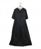IENAイエナ）の古着「maison コットンナイロンフォルムワンピース」｜ネイビー