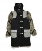 stussyステューシー）の古着「ドッキングファイヤーマンコート」｜ブラック