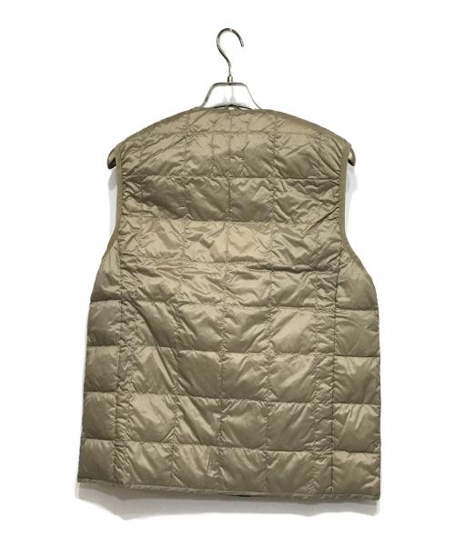 TAION（タイオン）TAION (タイオン) STRICT-G キルティングインナーダウンベスト ベージュ サイズ:Lの古着・服飾アイテム