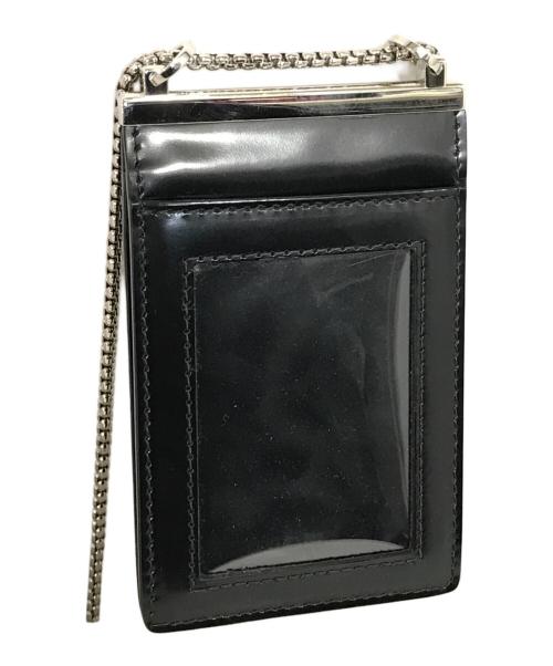 PRADA（プラダ）PRADA (プラダ) チェーンストラップカードケース ブラックの古着・服飾アイテム