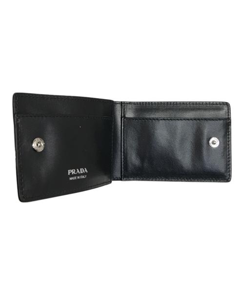 PRADA（プラダ）PRADA (プラダ) チェーンストラップカードケース ブラックの古着・服飾アイテム