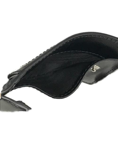 PRADA（プラダ）PRADA (プラダ) チェーンストラップカードケース ブラックの古着・服飾アイテム