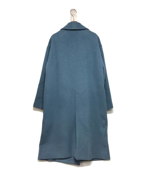 allureville（アルアバイル）allureville (アルアバイル) 二重織ダブルブレスコート ブルー サイズ:2の古着・服飾アイテム