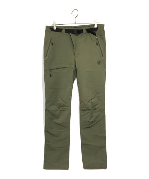 MAMMUT（マムート）MAMMUT (マムート) ヤドキン ソフトシェル パンツ グリーン サイズ:ASIA XLの古着・服飾アイテム
