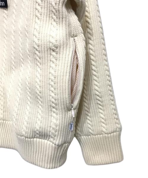 SETINN（セットイン）setinn (セットイン) Vネック チルデンニット ベージュ サイズ:Ｍの古着・服飾アイテム