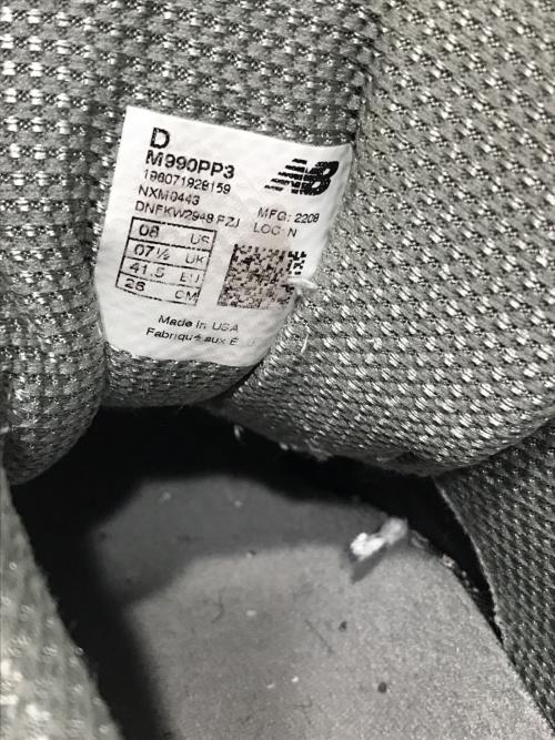 NEW BALANCE（ニューバランス）NEW BALANCE (ニューバランス) Patta (パタ) M990 PP3　ローカットスニーカー グリーン サイズ:26の古着・服飾アイテム