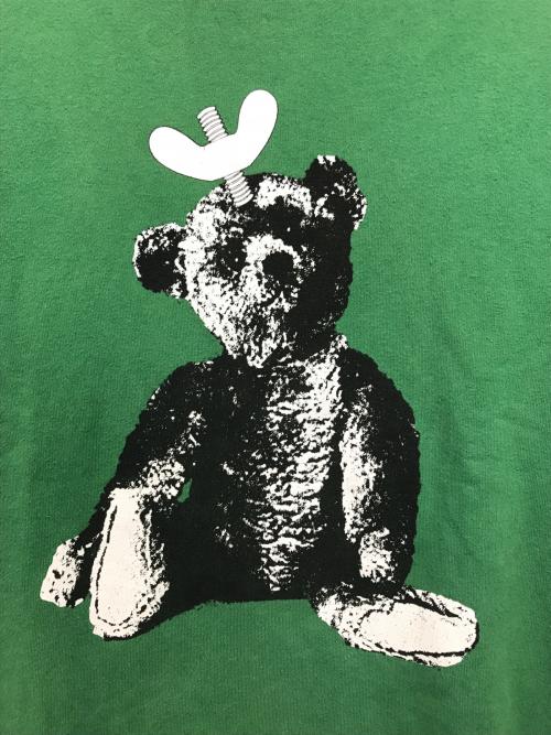 UNDERCOVER（アンダーカバー）UNDERCOVER (アンダーカバー) SWEAT SCREW BEAR UC TOY ベアプリントスウェット グリーン サイズ:3の古着・服飾アイテム