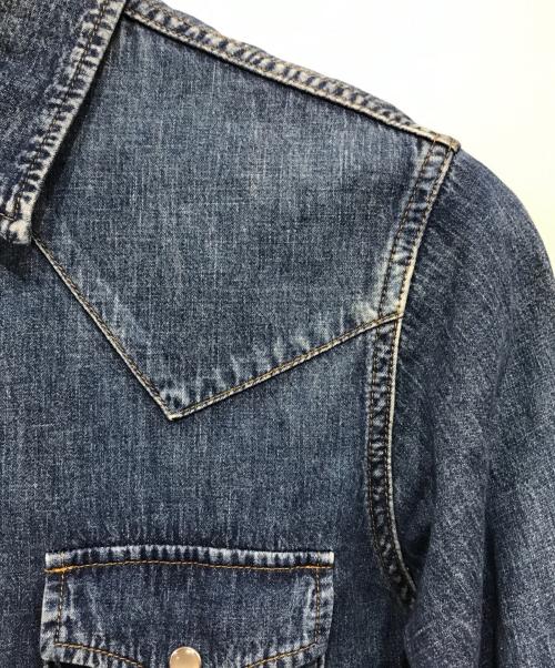 Saint Laurent Paris（サンローランパリ）Saint Laurent Paris (サンローランパリ) デニムウエスタンシャツ ブルー サイズ:Sの古着・服飾アイテム